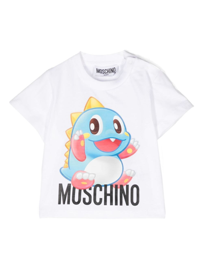 Moschino T-shirt Con Stampa Grafica In White