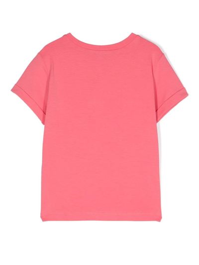 Twinset Kids' T-shirt Con Stampa In Pink