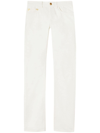 Palm Angels Basic Monogram Jeans In White