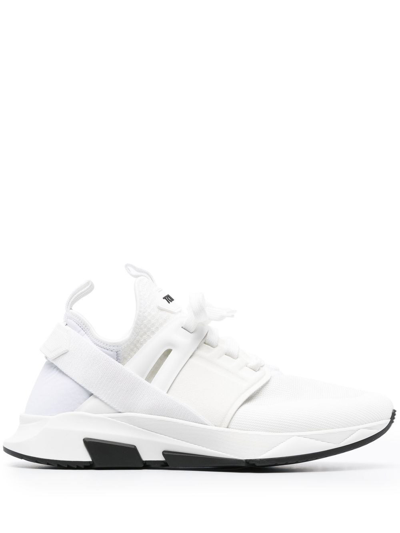 Tom Ford Sneakers Con Applicazione In White