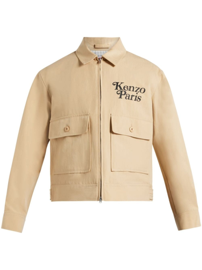 Kenzo Camel  By Verdy Shirt Jacket In Biege