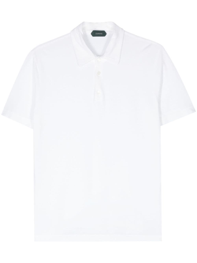 Zanone Organic-cotton Polo Shirt In White