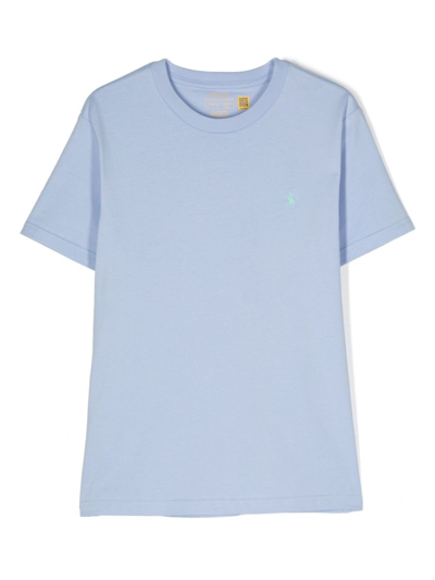 Polo Ralph Lauren Kids' Big Boys Cotton Jersey Crewneck T-shirt In Blue
