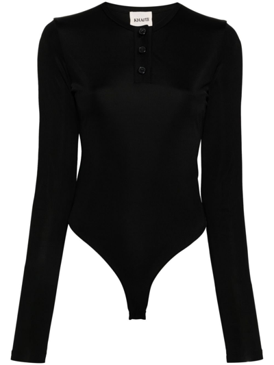 Khaite Janelle Slinky Bodysuit In Black