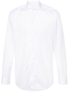 Tagliatore Long-sleeve Cotton Shirt In White