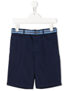 Polo Ralph Lauren Belted Four-pocket Bermuda Shorts In Blue