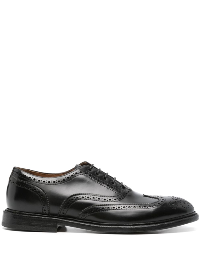 Cenere Calzature Brogues Con Inserti In Black