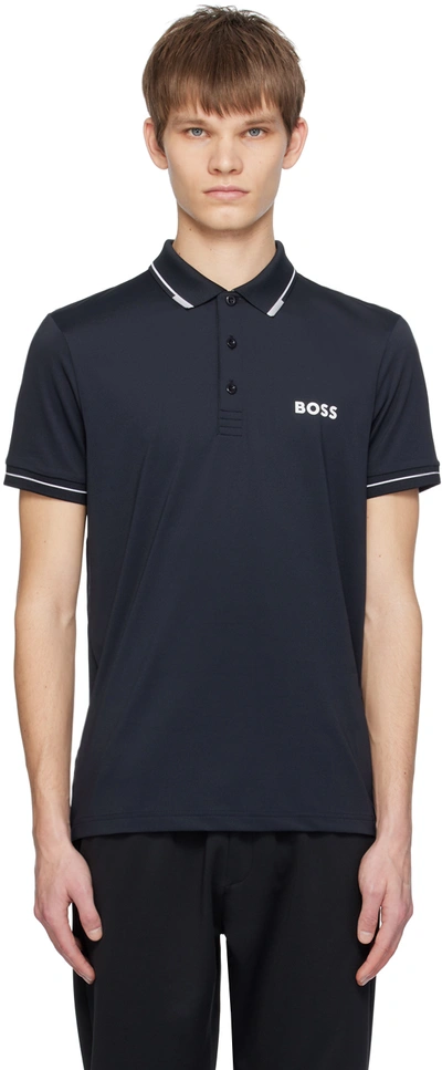 HUGO BOSS NAVY PAUL PRO POLO