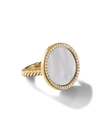 David Yurman Women's Dy Elements Ring In 18k Yellow Gold In Mother Of Pearl