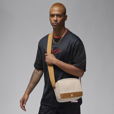 Jordan Monogram Mini Messenger Bag (3.6l) In White