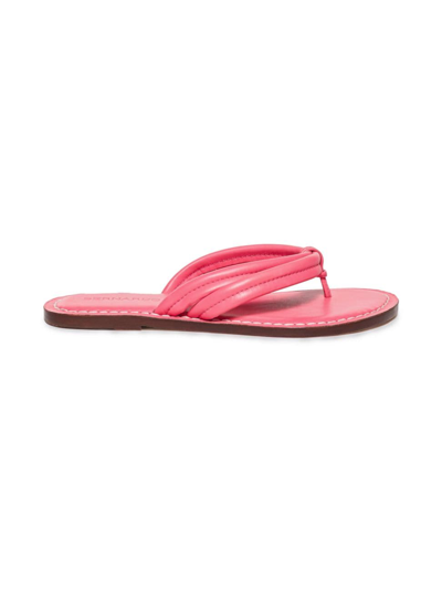 Bernardo Women's Miami Leather Thong Sandals In Peony