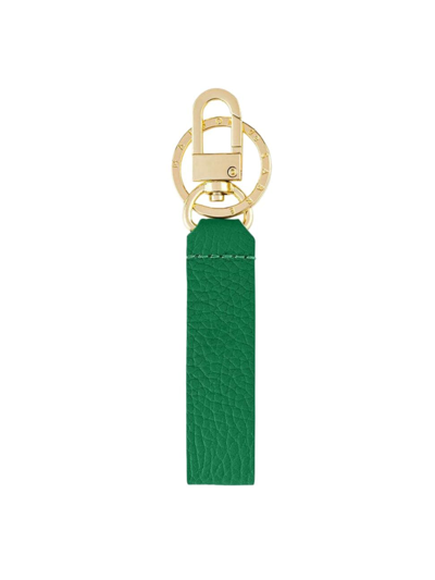 Maison De Sabre Men's Upcycled Leather Keychain In Emerald Green