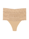 Natori Women's Bliss Perfection One Size Thong 3-pack Panty 750092mp In Cafe