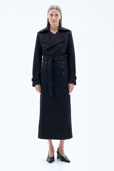 Filippa K Trench Coat In Black