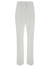 Jacquemus Woman Pants Ivory Size 6 Linen, Viscose, Polyester, Elastane In White