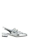 CAREL PARIS SILVER MARY JANE WITH STRAPS IN PATENT LEATHER WOMAN