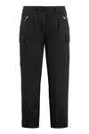Tom Ford Black Pleated Cargo Trousers In Black