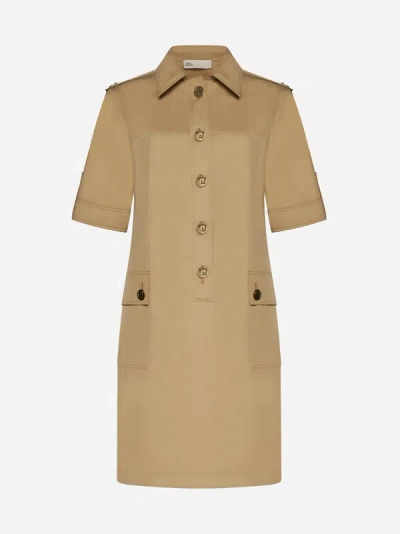 Tory Burch Camp Dress In Safari Sand