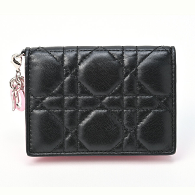 Dior Black Leather Wallet  ()