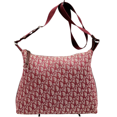 Dior Trotter Red Canvas Shoulder Bag ()
