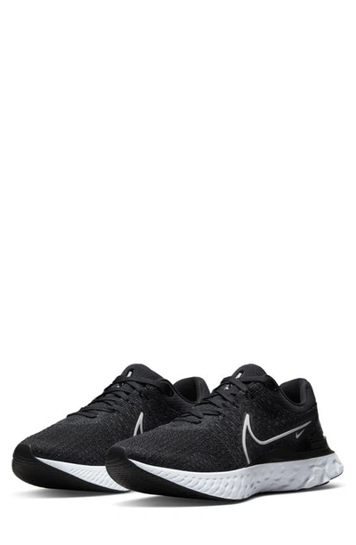 Nike React Infinity Run Fk 3 Sneakers In Black