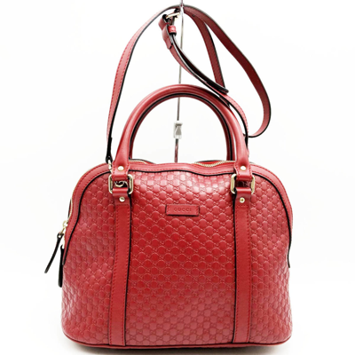 Gucci -- Red Leather Tote Bag ()