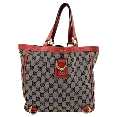 Gucci Abbey Brown Canvas Tote Bag ()