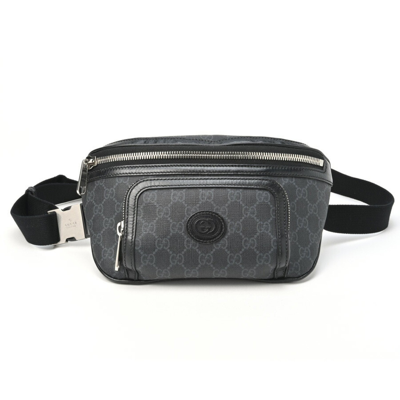 Gucci Ophidia Black Canvas Clutch Bag ()