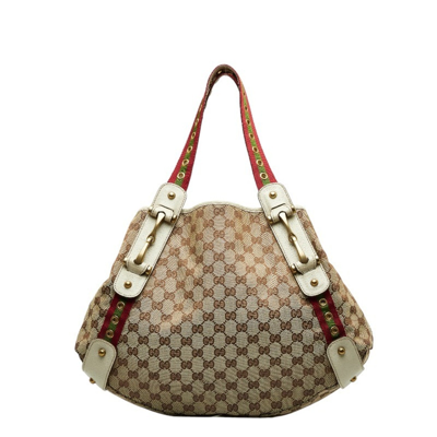 Gucci Pelham Beige Leather Shoulder Bag ()