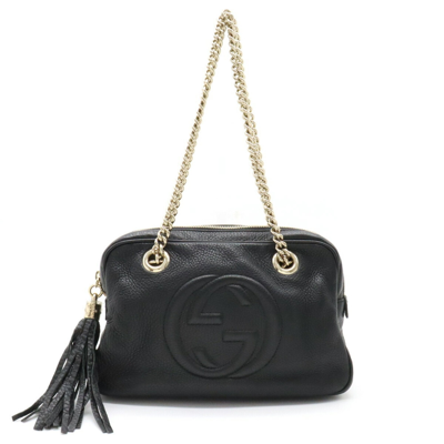 Gucci Soho Black Leather Shopper Bag ()