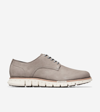 COLE HAAN COLE HAAN MEN'S ZERØGRAND REMASTERED PLAIN TOE OXFORD SHOES - GREY SIZE 9.5