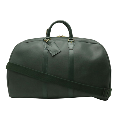 Pre-owned Louis Vuitton Kendall Green Leather Travel Bag ()