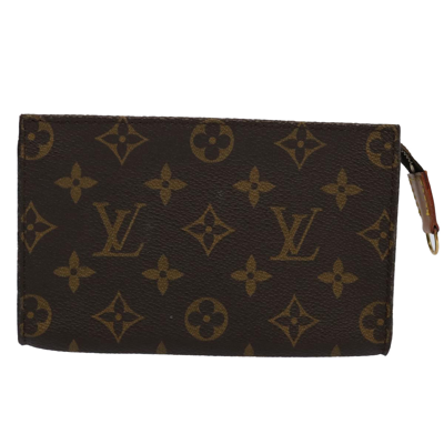 Pre-owned Louis Vuitton Poche Toilette 15 Brown Canvas Clutch Bag ()