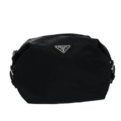 Prada Tessuto Black Synthetic Clutch Bag ()