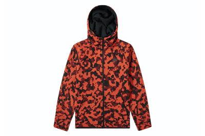 Pre-owned Nike Sportswear Tech Fleece Hooded Hoodie Tangerine Twilight Camo
