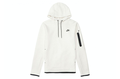 Pre-owned Nike Sportswear Tech Fleece Hoodie Off White/cream/phantom Black