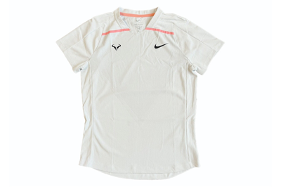 Pre-owned Nike Tennis Rafa Us Open Dri-fit Adv Top Cotton White