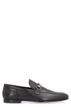 GUCCI GUCCI JORDAAN LEATHER LOAFERS WITH HORSEBIT