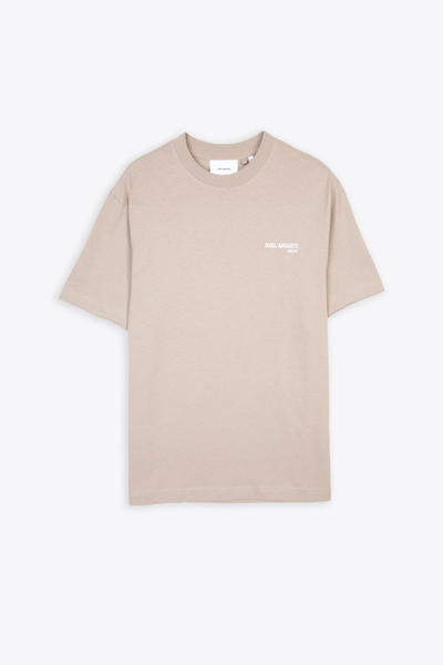Axel Arigato Logo-print Cotton T-shirt In Mid Grey