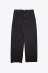 ALYX WIDE LEG JEANS WITH BUCKLE WASHED BLACK DENIM PANT WITH BUCKLE - WIDE LEG JEANS WITH BUCKLE