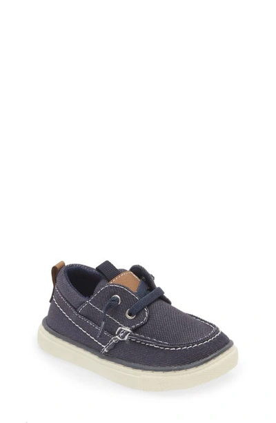 Nordstrom Kids' Atlas Moc Toe Trainer In Blue Navy