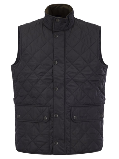 Barbour Lowerdale Quilted Cotton Vest In Blue