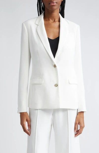 Atm Anthony Thomas Melillo Crepe Twill Soft Blazer In Chalk In White