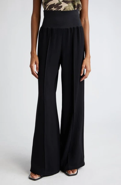 Atm Anthony Thomas Melillo Pull-on Flare Pants In Black