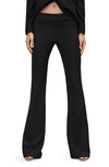 Mango Flare Suit Pants In Black