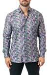 MACEOO MACEOO FIBONACCI STRETCHLIONMINI MULTI PERFORMANCE BUTTON-UP SHIRT