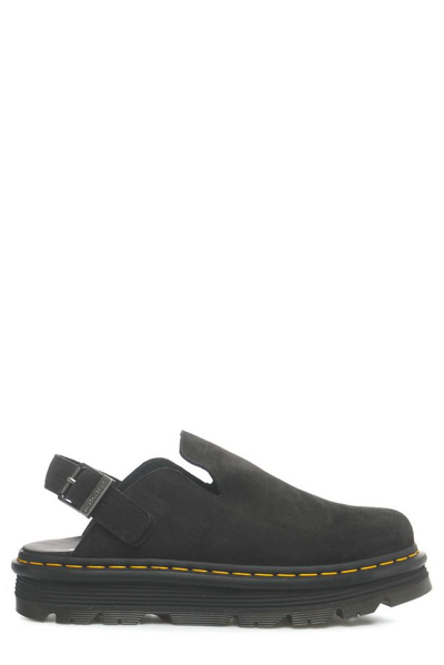 Dr. Martens' Carlson Suede Casual Slingback Mules Sandals In Black