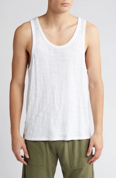 Atm Anthony Thomas Melillo Men's Cotton Scoopneck Tank Top In Chalk