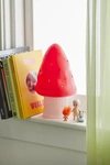 URBAN OUTFITTERS MUSHROOM SMALL TABLE LAMP IN RED AT URBAN OUTFITTERS