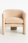 Anthropologie Corduroy Effie Tripod Chair In Brown